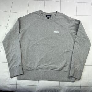 Patagonia Sweatshirt Womens Small Gray Pastel P-6 Label Ahnya Crew Neck Camp